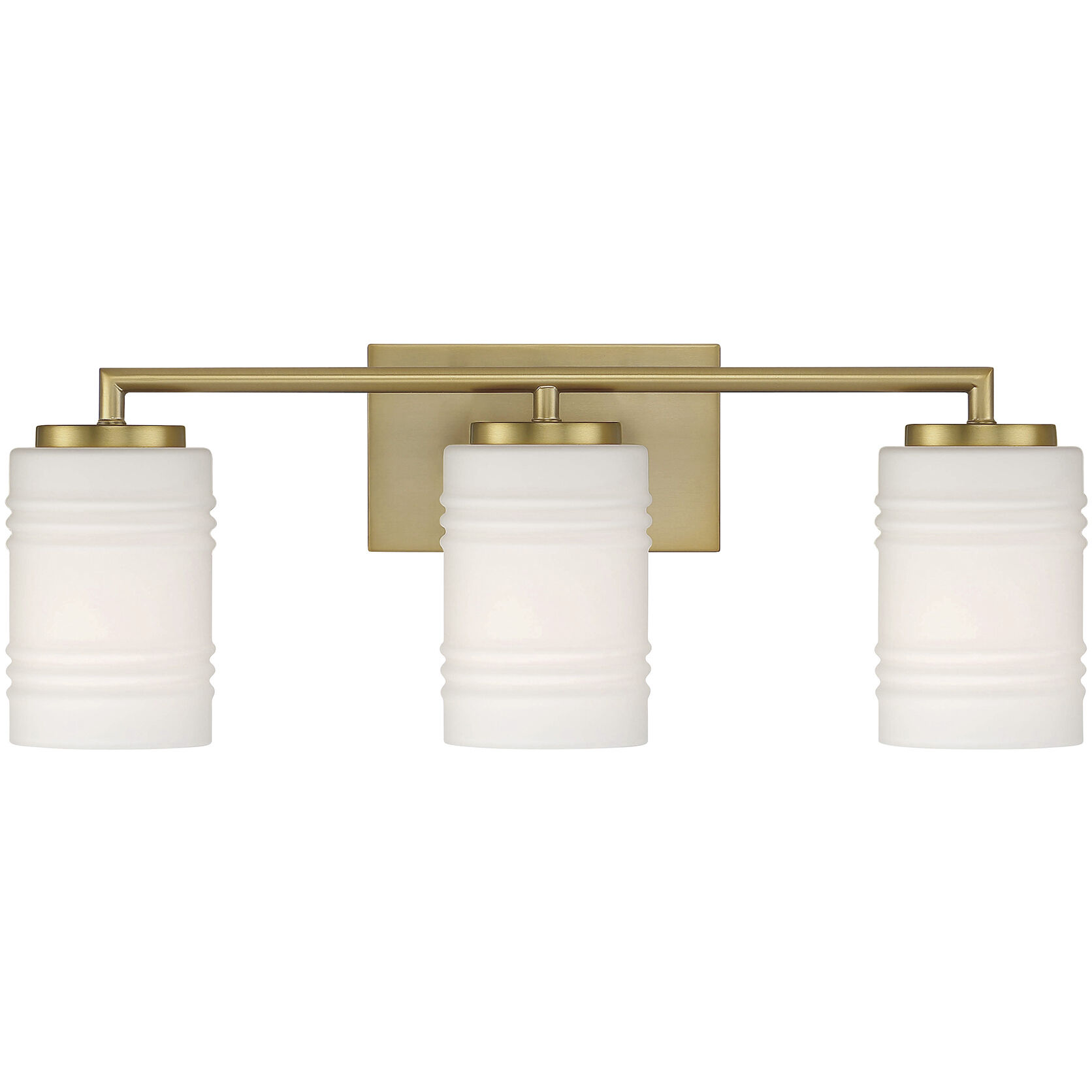 Leavenworth 3 Light 24 inch Brushed Gold Vanity Light Wall Light